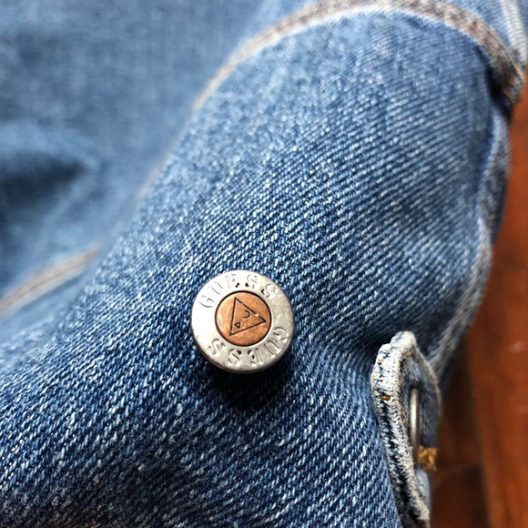 Guess? Men’s Vintage Denim Jean Vest USA 🇺🇸 Made - Picture 6 of 6